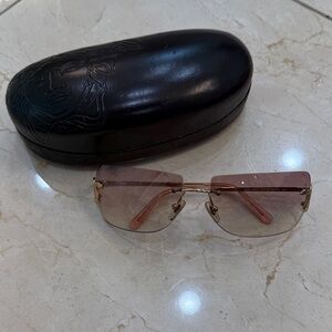 Versace Women's Sunglasses with Pink Gradient Lenses